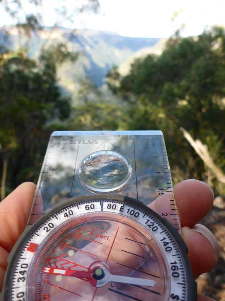 Compass overlooking Ettrema Gorge
